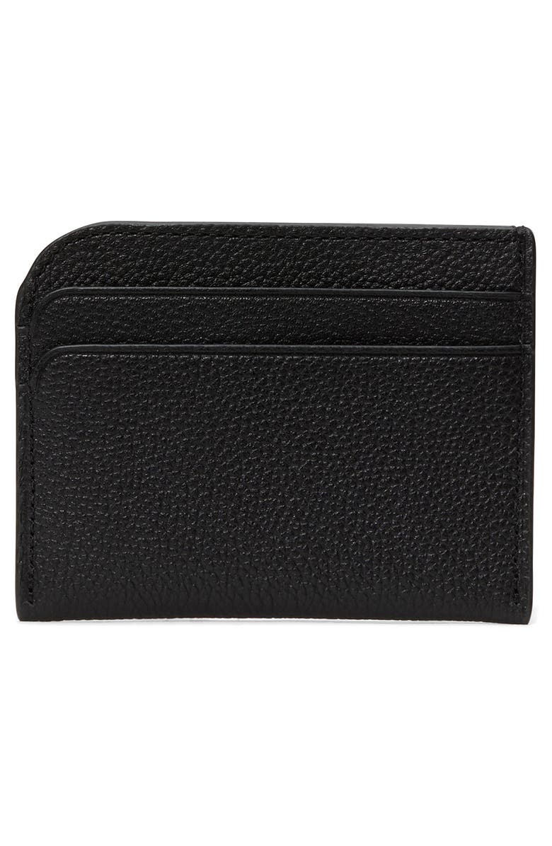 Kate Spade New York Devin Pebble Leather Card Holder, Alternate, color, Black