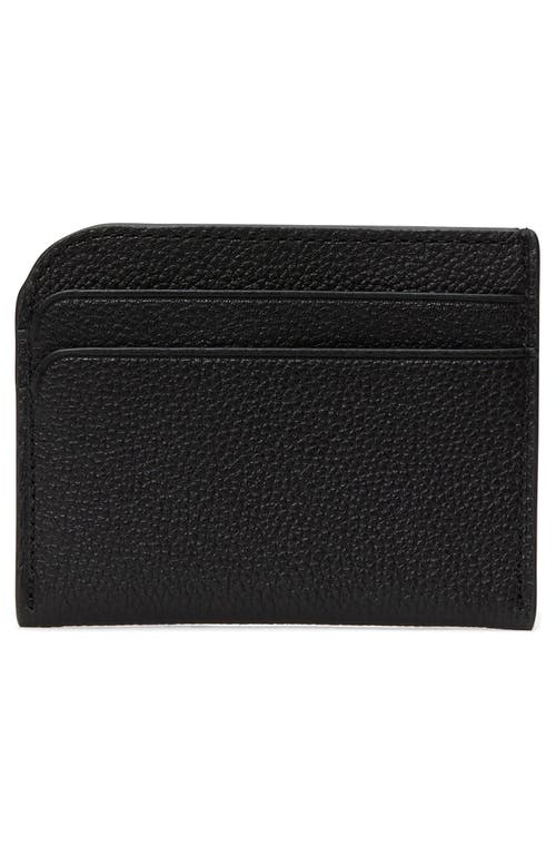 Kate Spade New York Devin Saffiano Leather Card Holder In Black