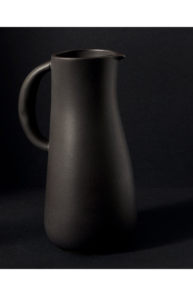 Gharyan Stoneware Stoneware Jug Dadasi 50 oz, Alternate, color, Black