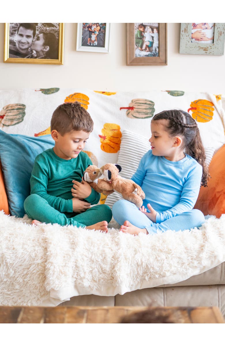 CITY THREADS Boys Soft & Cozy Thermal Long Johns 2-Piece Set, Alternate, color, Black