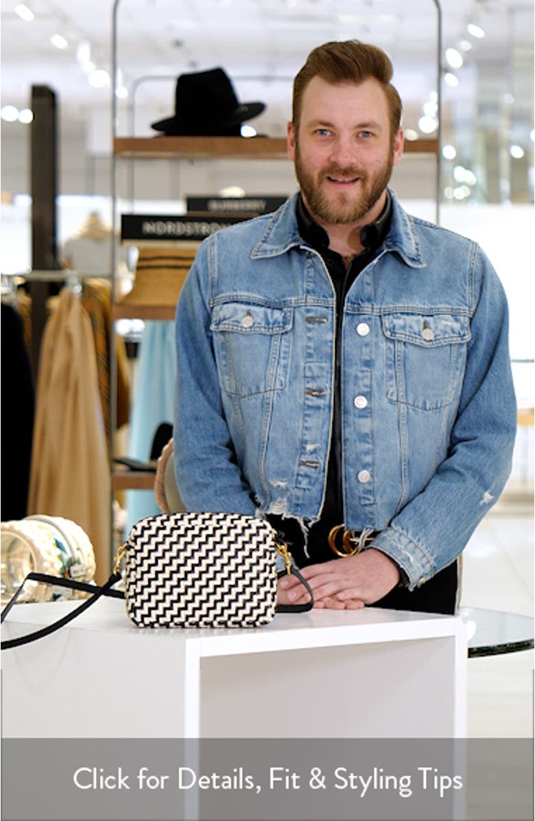 Midi Sac Woven Crossbody Bag, sales video thumbnail