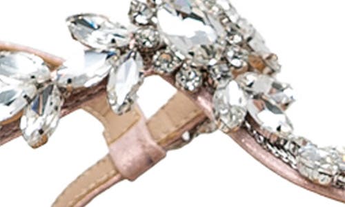 Chase & Chloe Chase And Chloe Aiden Crystal T-strap Sandal