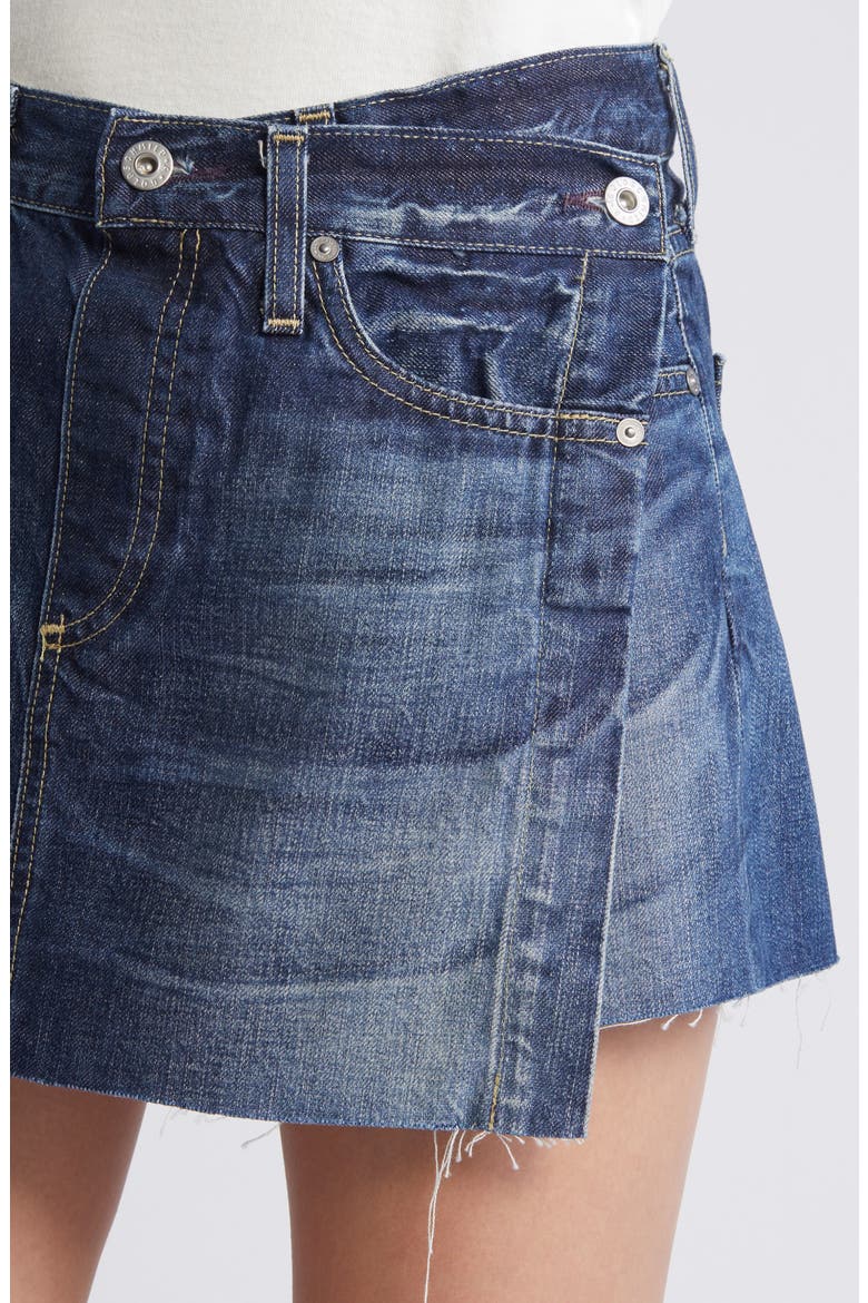 Ira Denim Miniskirt, Alternate, color, ACROPOLIS