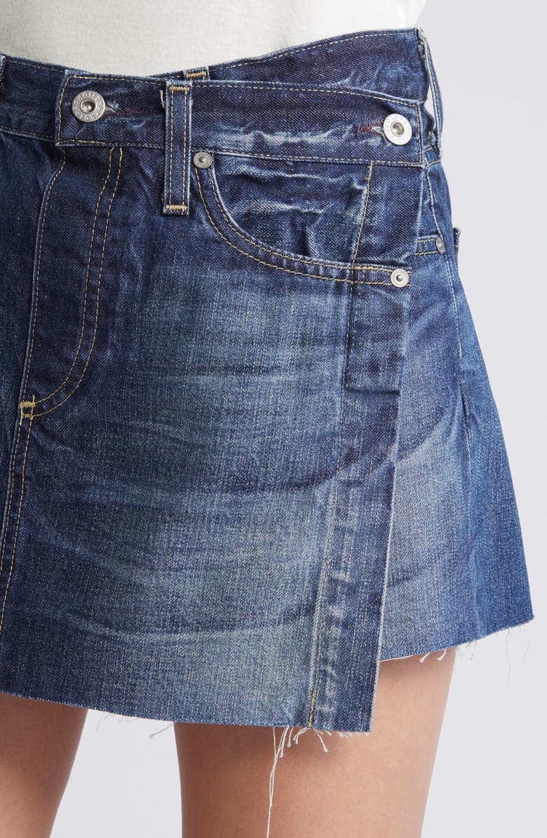 AG Ira Denim Miniskirt, Alternate, color, 