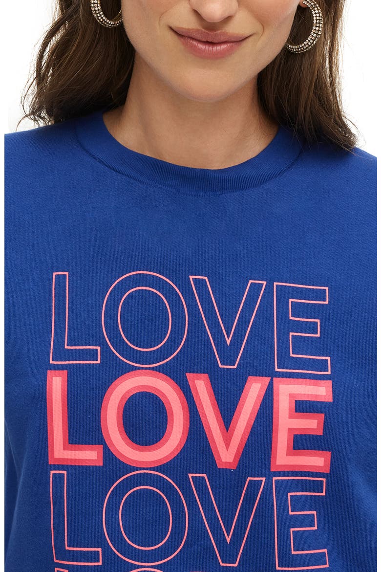 LOVE Sweatshirt, Alternate, color, GULF COAST