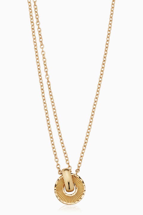 14K Yellow Gold Icon Pendant Necklace