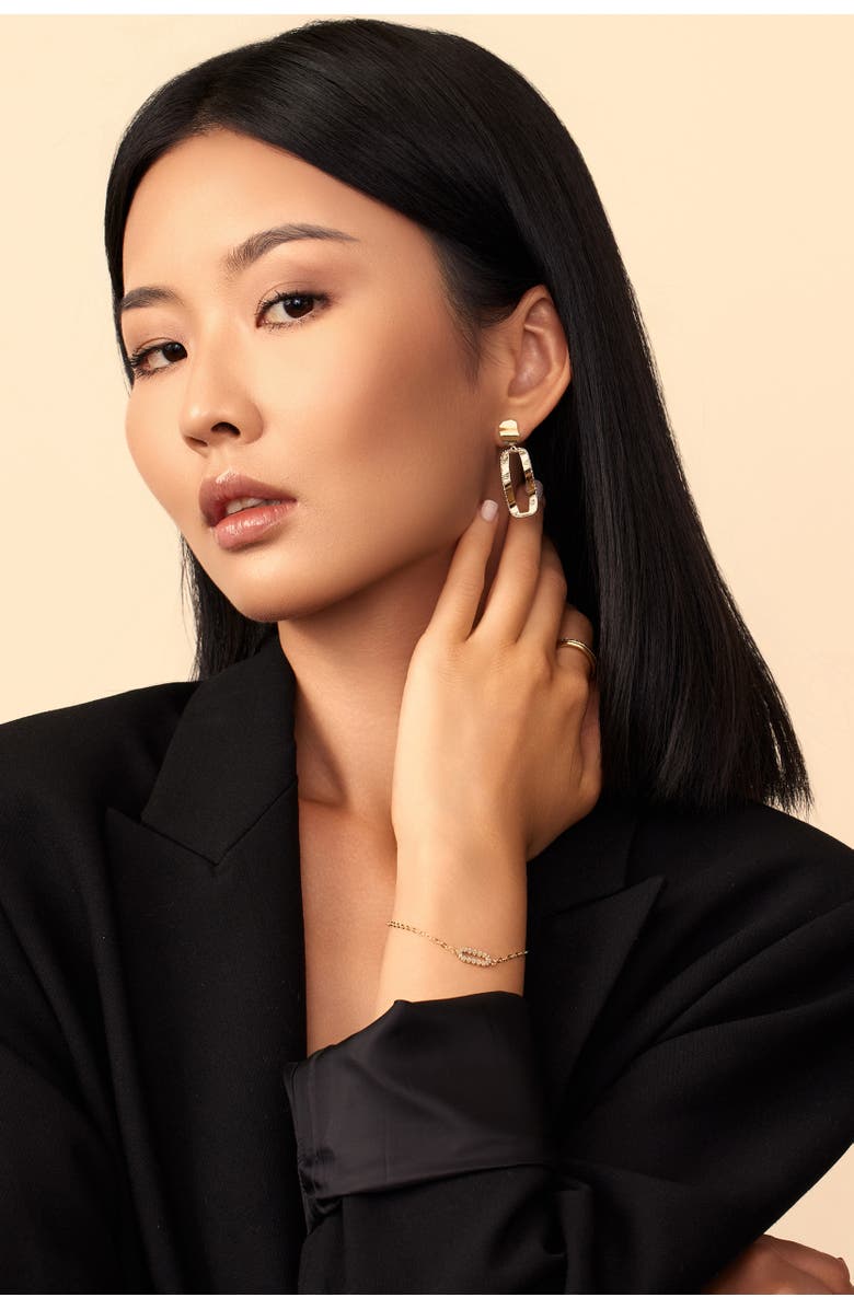 Oradina 14K Gold Bellissima Drop Earrings, Alternate, color, Yellow Gold