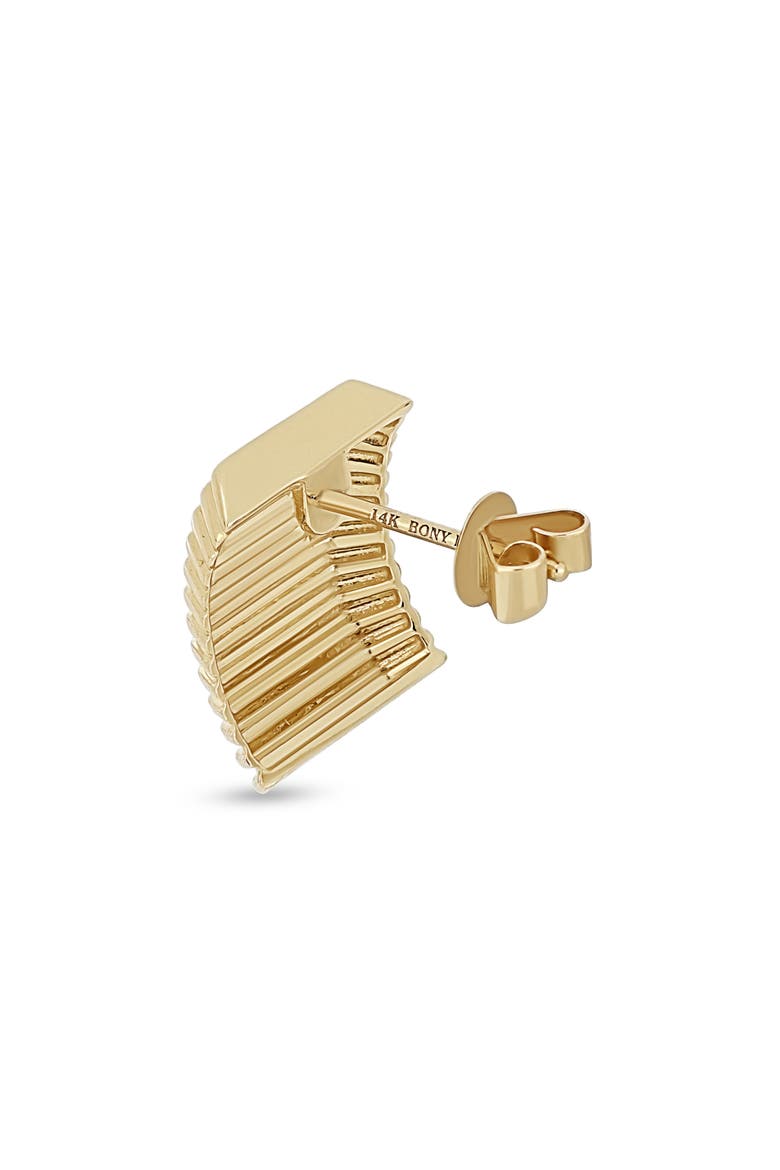 14K Gold Stud Earrings, Alternate, color, 14KY