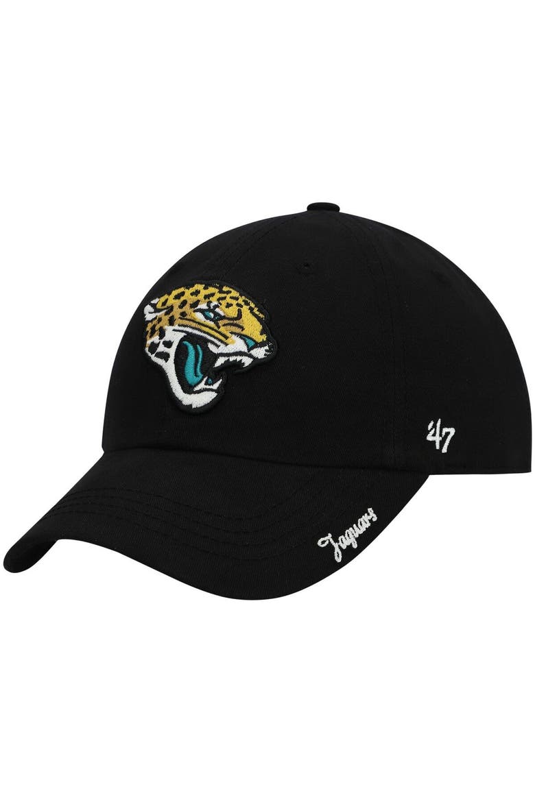 Women's '47 Black Jacksonville Jaguars Miata Clean Up Primary Adjustable Hat, Main, color, Black