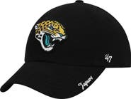 '47 Women's '47 Black Jacksonville Jaguars Miata Clean Up Primary Adjustable Hat