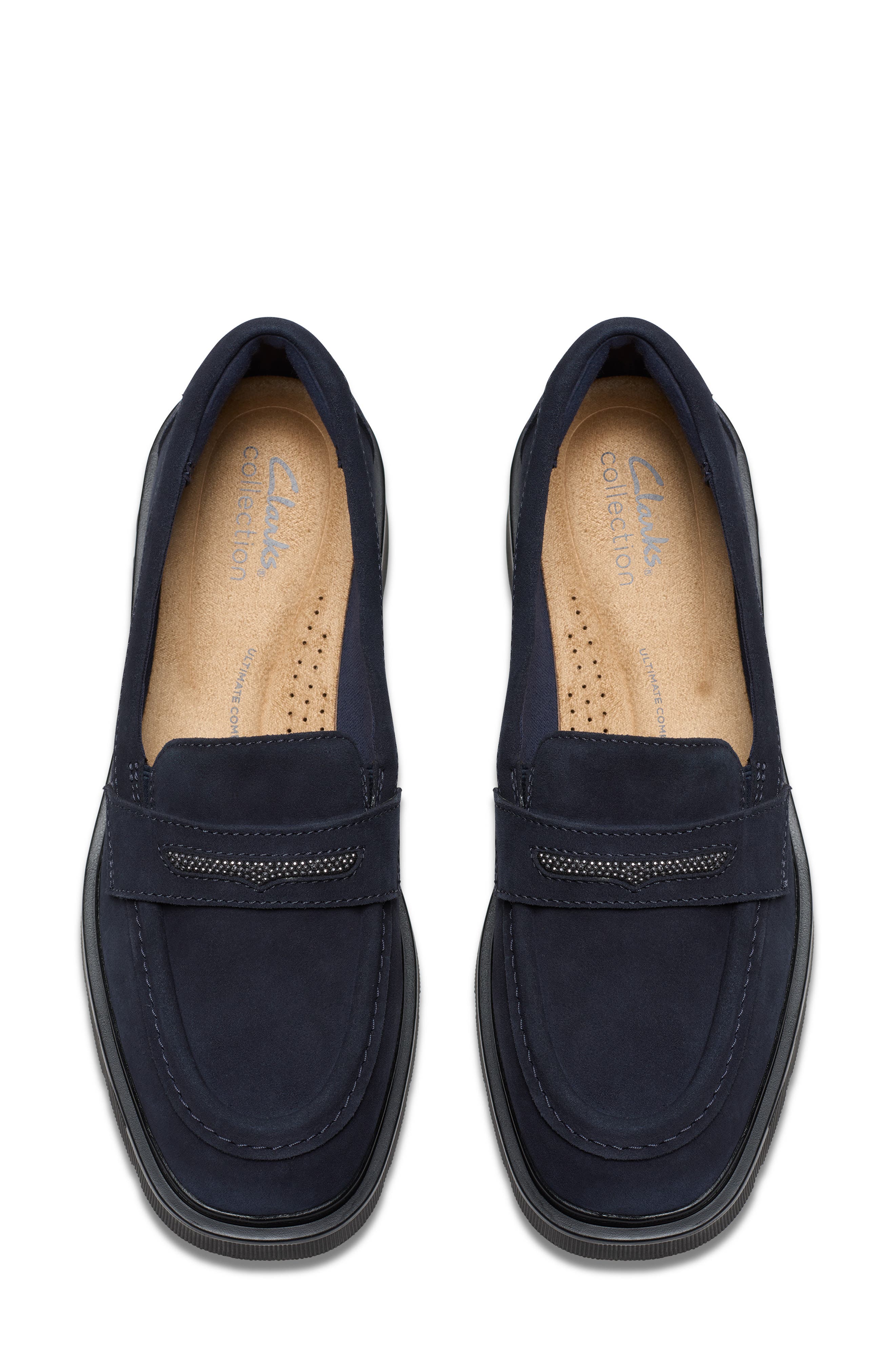 Lauryl Step Loafer, Alternate, color, NAVY SUEDE