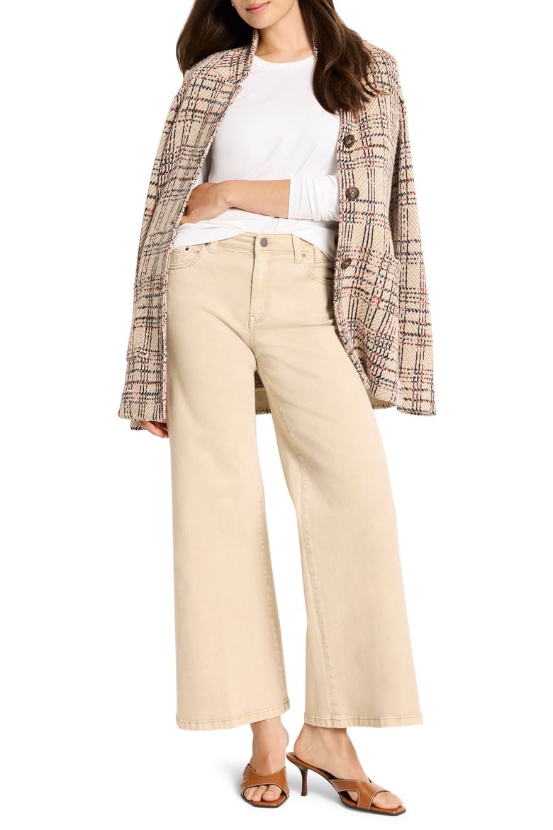 Joyride Ankle Boot Flare Leg Jeans, Alternate, color, LATTE