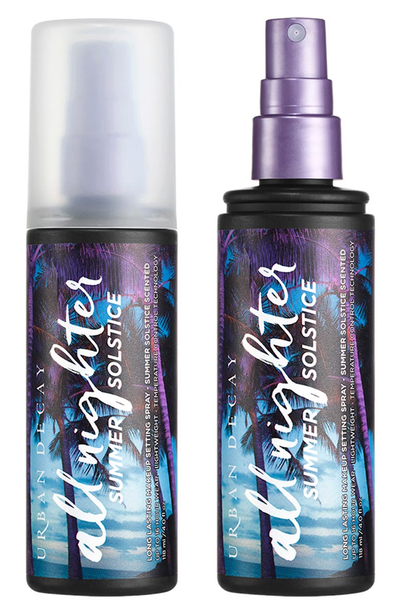 Urban Decay All Nighter Setting Spray Summer Solstice Full Size with Travel Spray, Main, color,