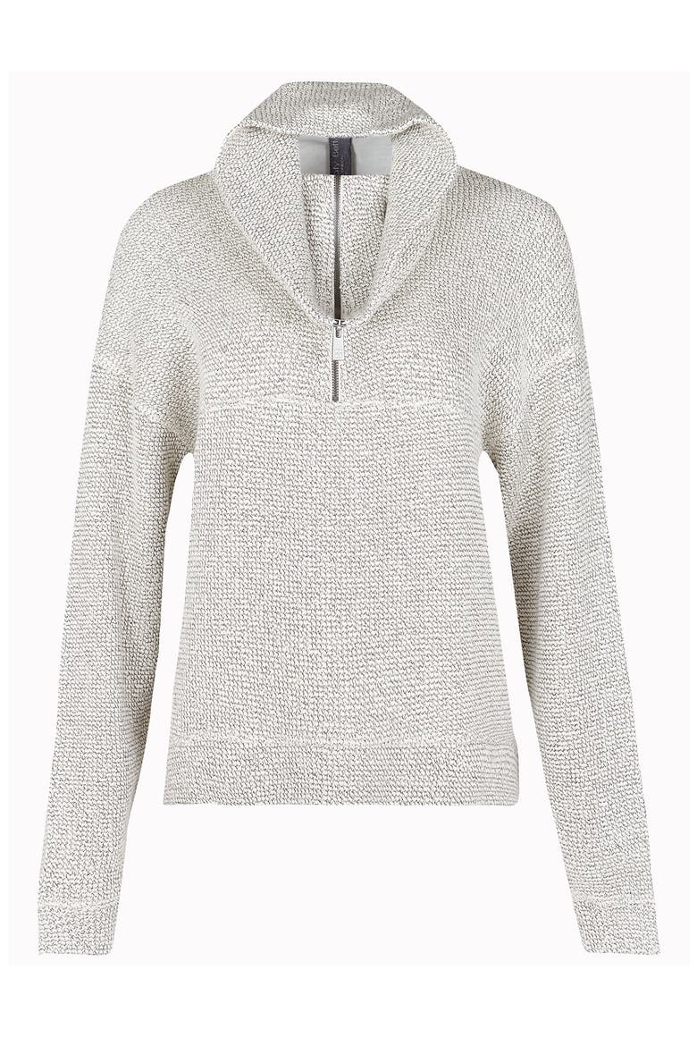 Restful Bouclé Half Zip Pullover, Alternate, color, LILY WHITE