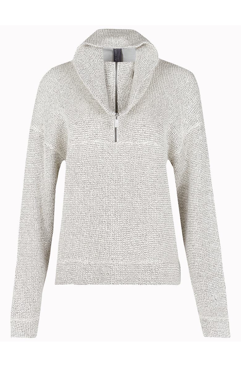 Sweaty Betty Restful Bouclé Half Zip Pullover, Alternate, color, Lily White