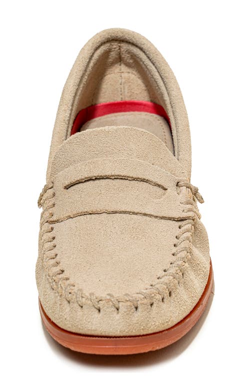 Minnetonka Mellony Penny Loafer In Stone