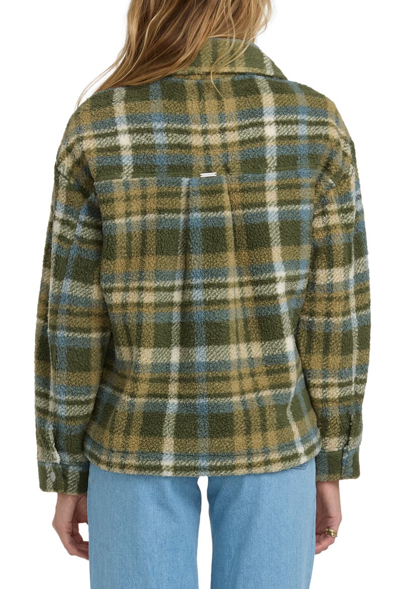 Sundown High Pile Fleece Shacket, Alternate, color, CANTEEN