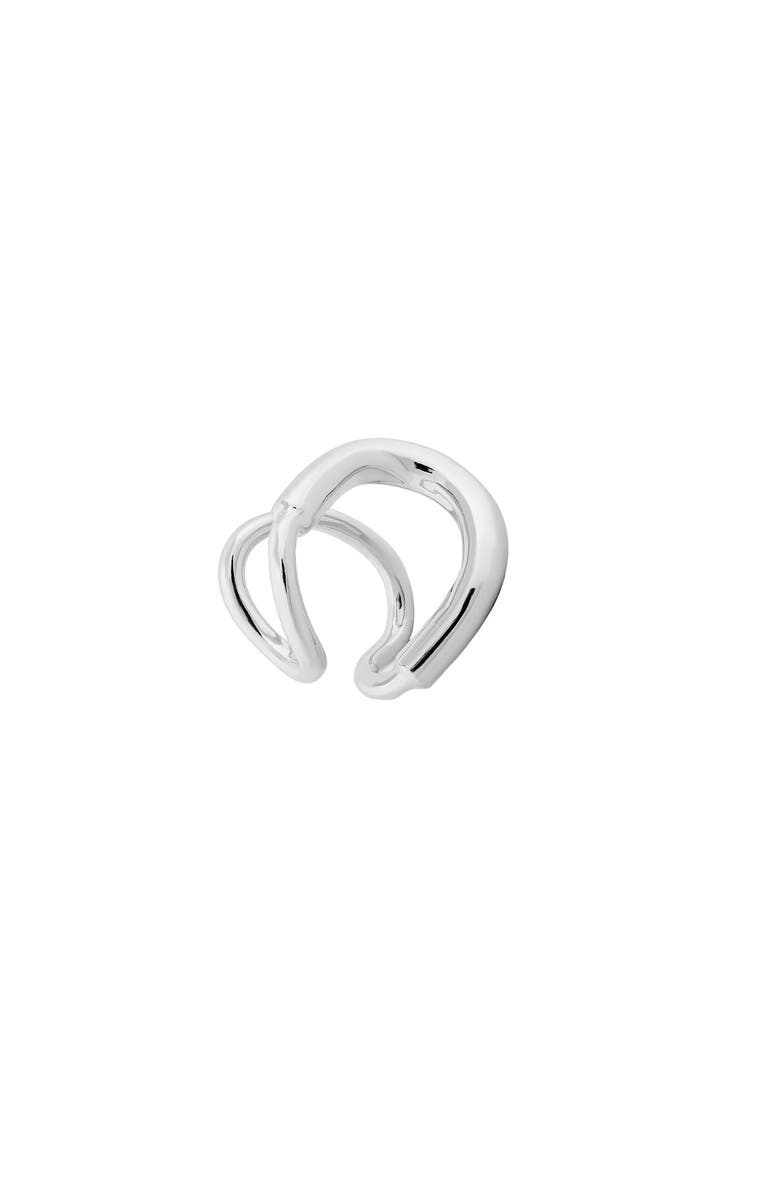 PIERETTI Cala ear cuff, Alternate, color, Silverplate