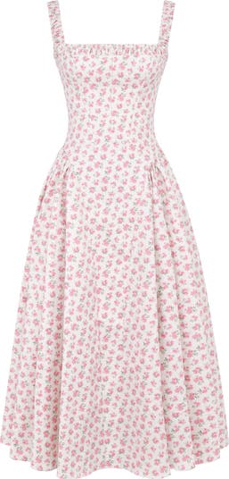 HOUSE OF CB Dorothy Floral Stretch Cotton Dress | Nordstrom
