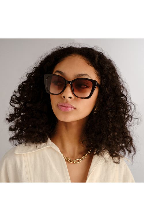 Shop Le Specs Incantation 52mm Square Sunglasses In Tort/brown Grad