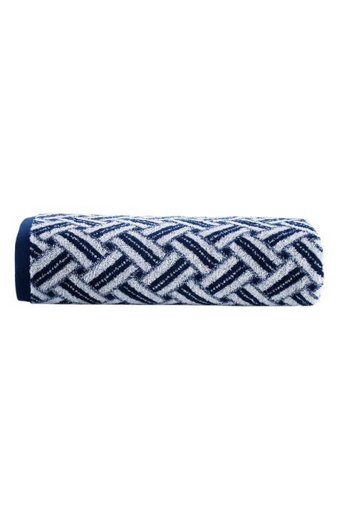 Crisscross Stripe Turkish Cotton Bath Sheet