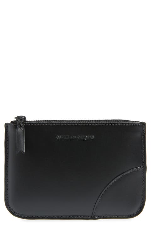 Very Black Small Zip Pouch