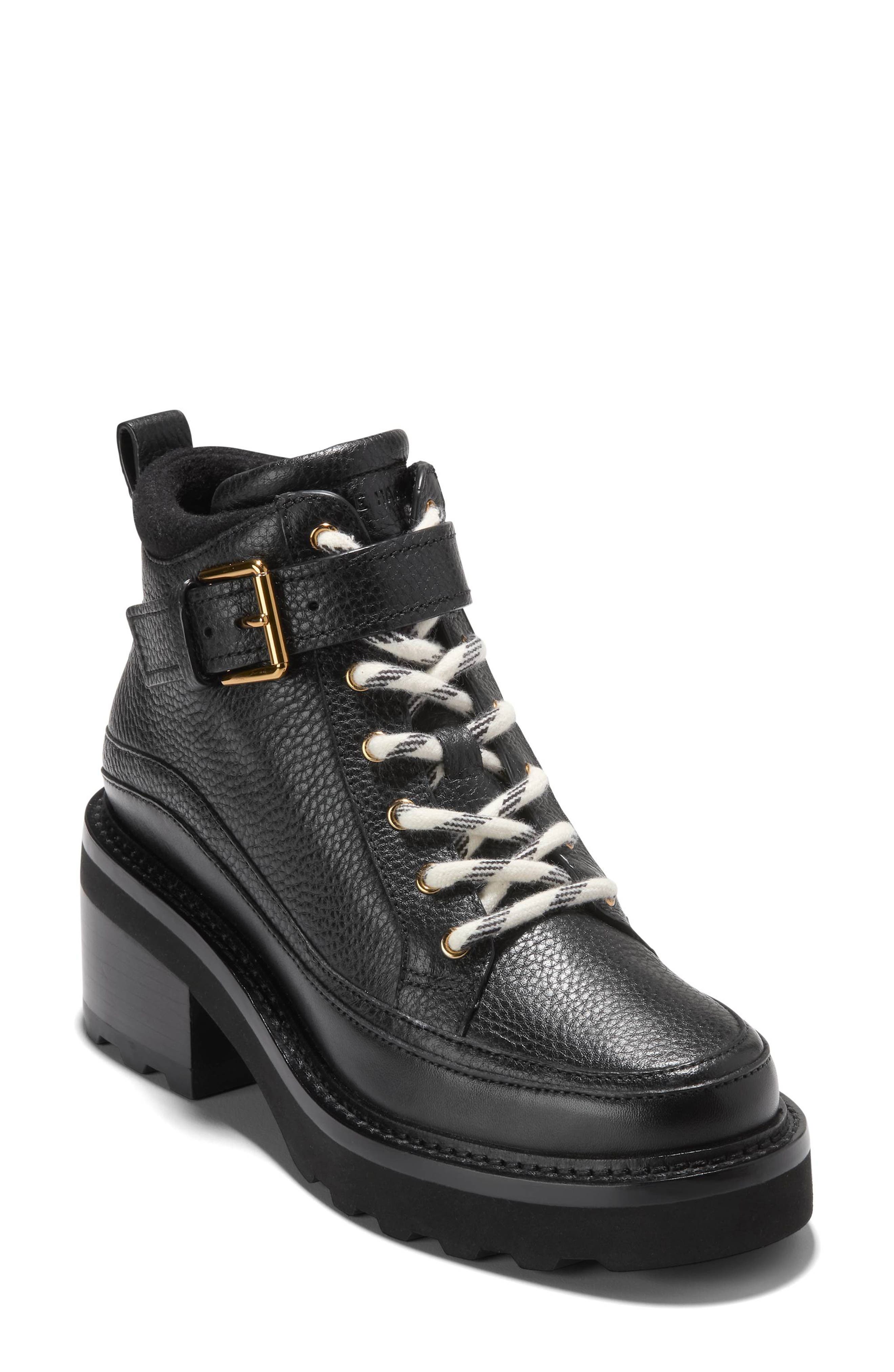 Cole Haan Shibley Waterproof Bootie, Main, color, Black Waterproof Leather