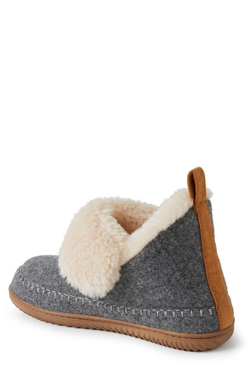 Dearfoams Moritz Slipper Bootie In Grey
