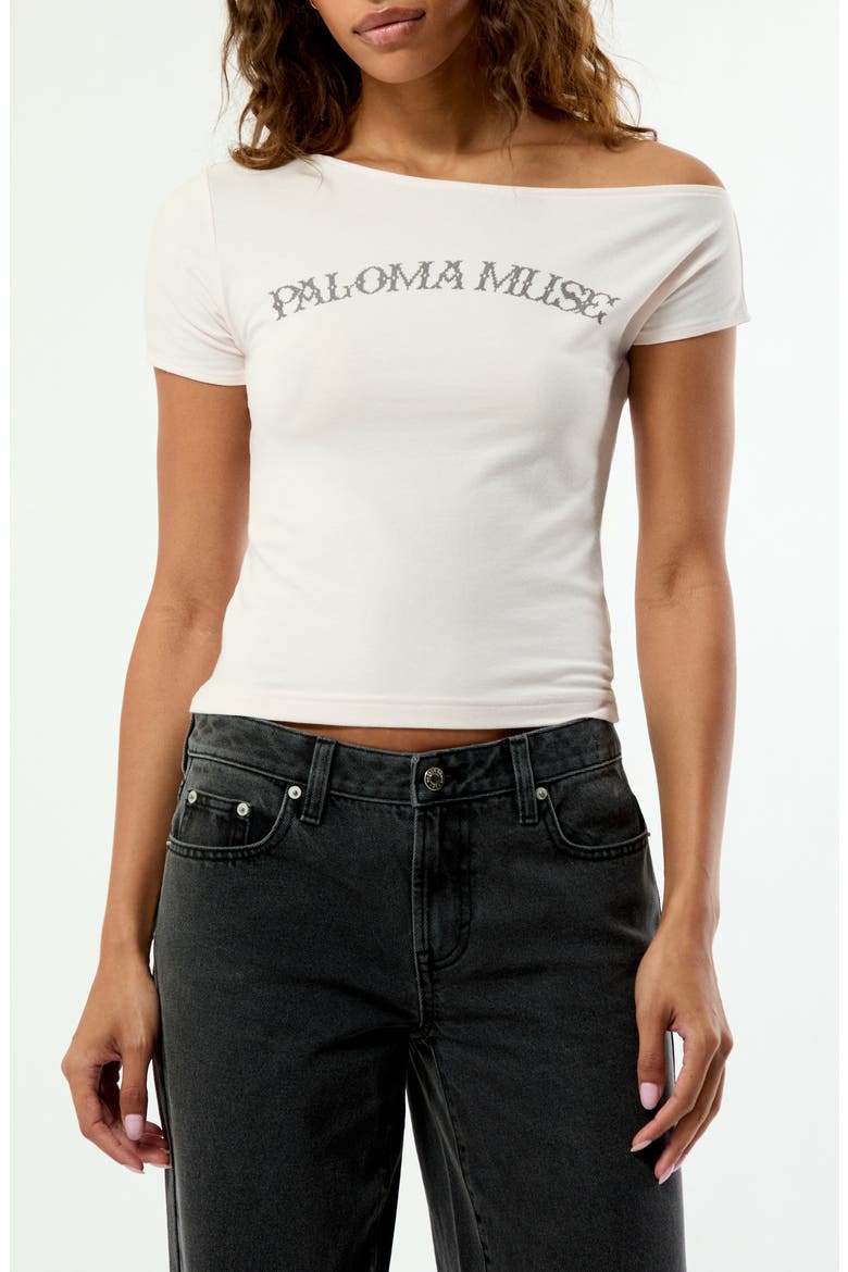 Paloma Muse Off the Shoulder T-Shirt, Main, color, LIGHT PINK
