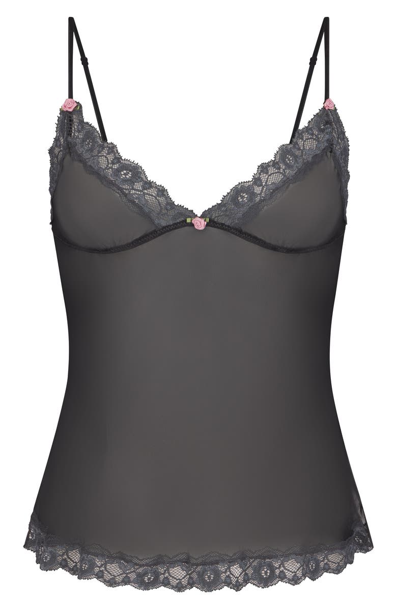 SKIMS Lace Triangle Silk Camisole, Alternate, color, 