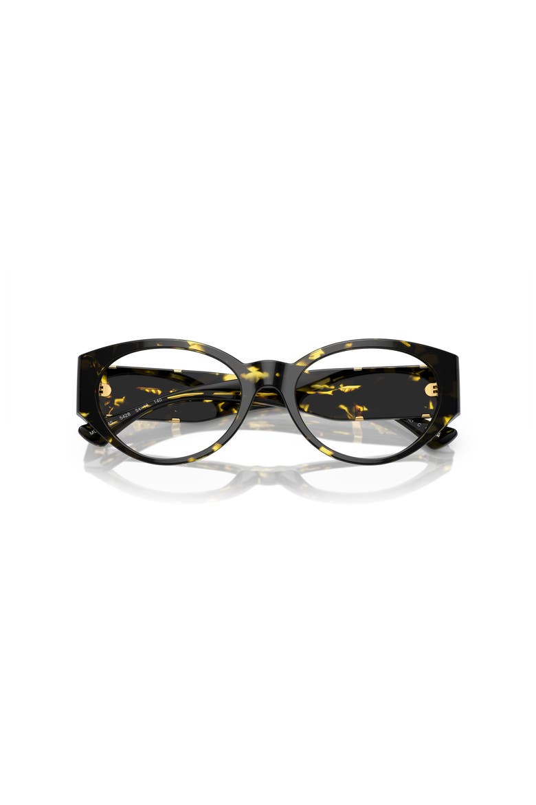 52mm Oval optical glasses, Alternate, color, Tortoise