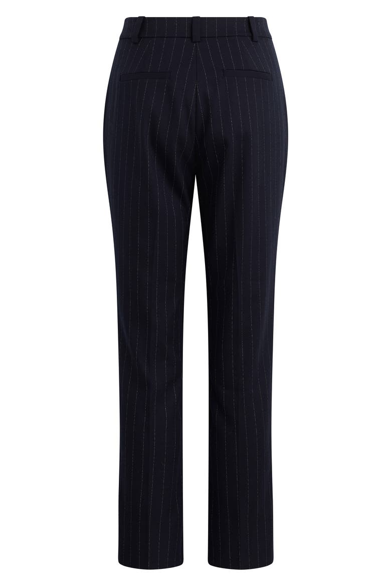 The Favorite Pinstripe Cigarette Ankle Pants, Alternate, color, NAVY PINSTRIPE