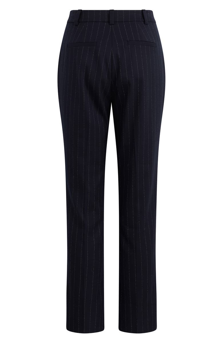 Favorite Daughter The Favorite Pinstripe Cigarette Ankle Pants, Alternate, color, Navy Pinstripe