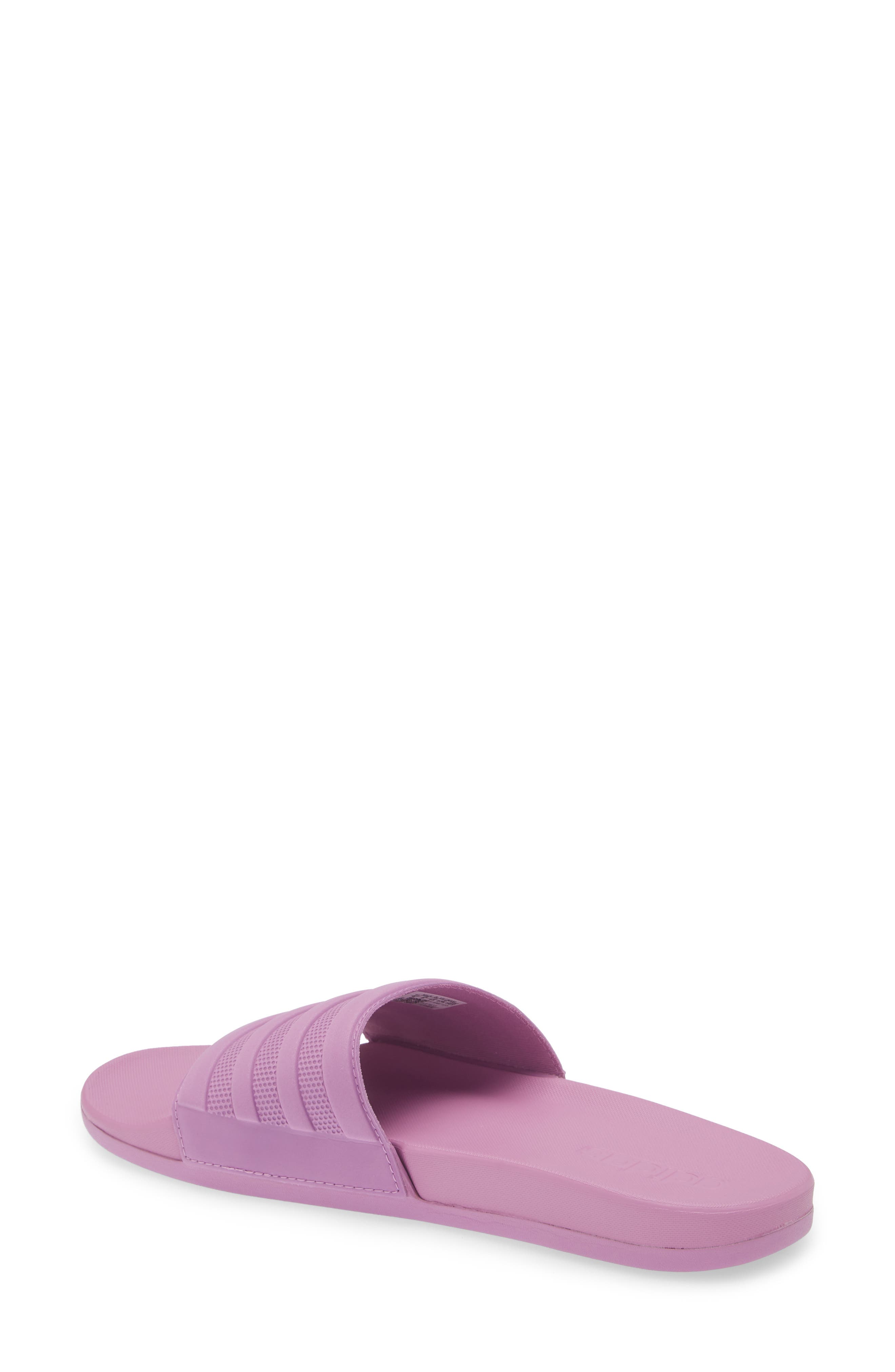 adidas Adilette Comfort Slide Sandal, Alternate, color, Purple/Purple/Purple