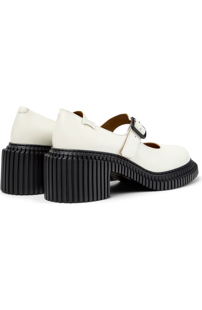 Camper Pix London Mary Jane Flat, Alternate, color, White Multi