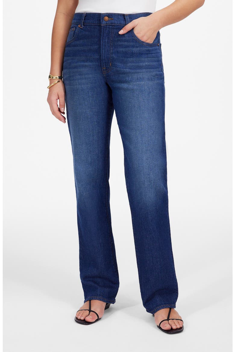 The Signature Straight Jean, Main, color, BIRCH WASH