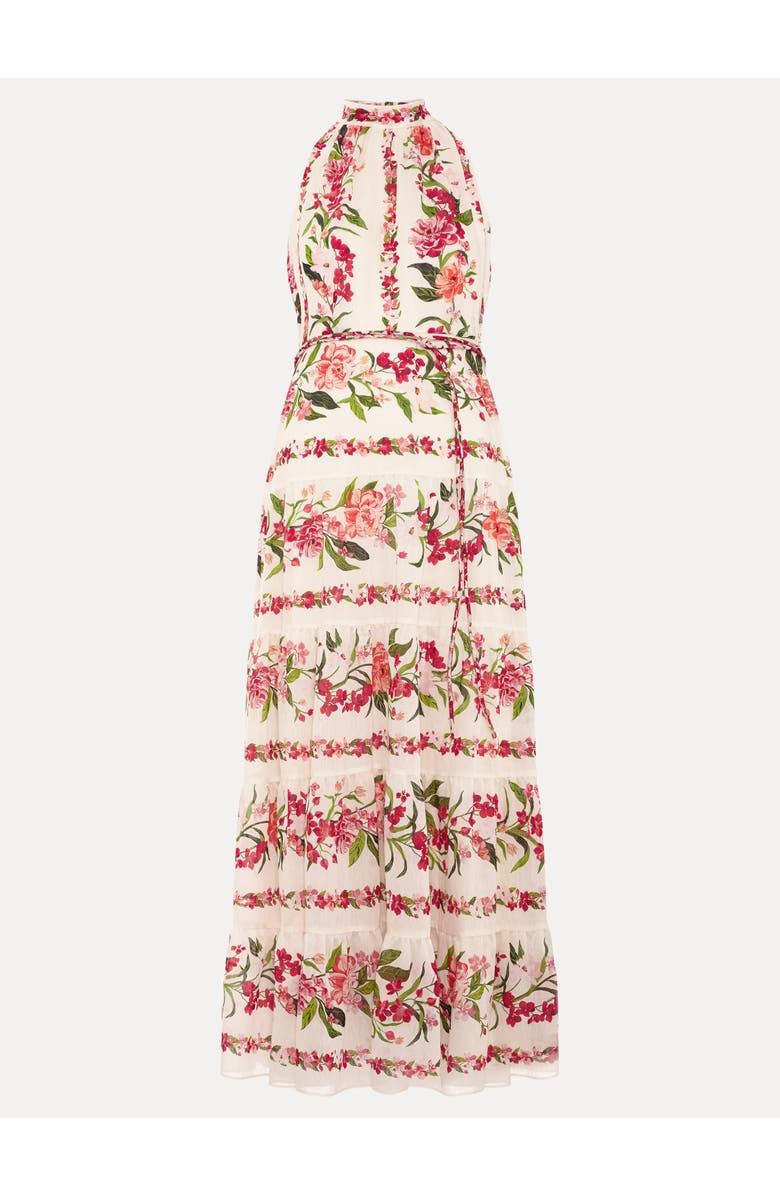 Phase Eight Nita Halter Neck Floral Dress, Alternate, color, Cream