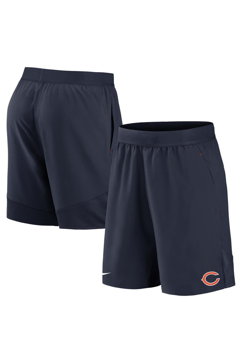 Men's Nike Navy Chicago Bears Stretch Woven Shorts, Main, color, Navy