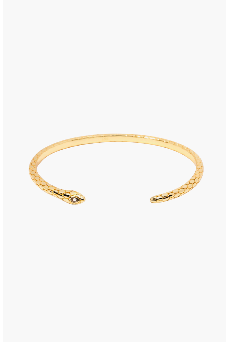 Snake Cuff Bracelet, Main, color, Gold