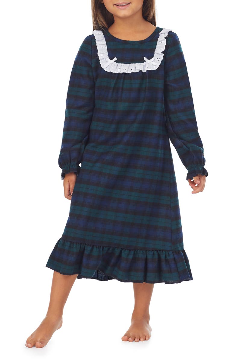 Lanz of Salzburg Tartan Plaid Nightgown, Main, color, 