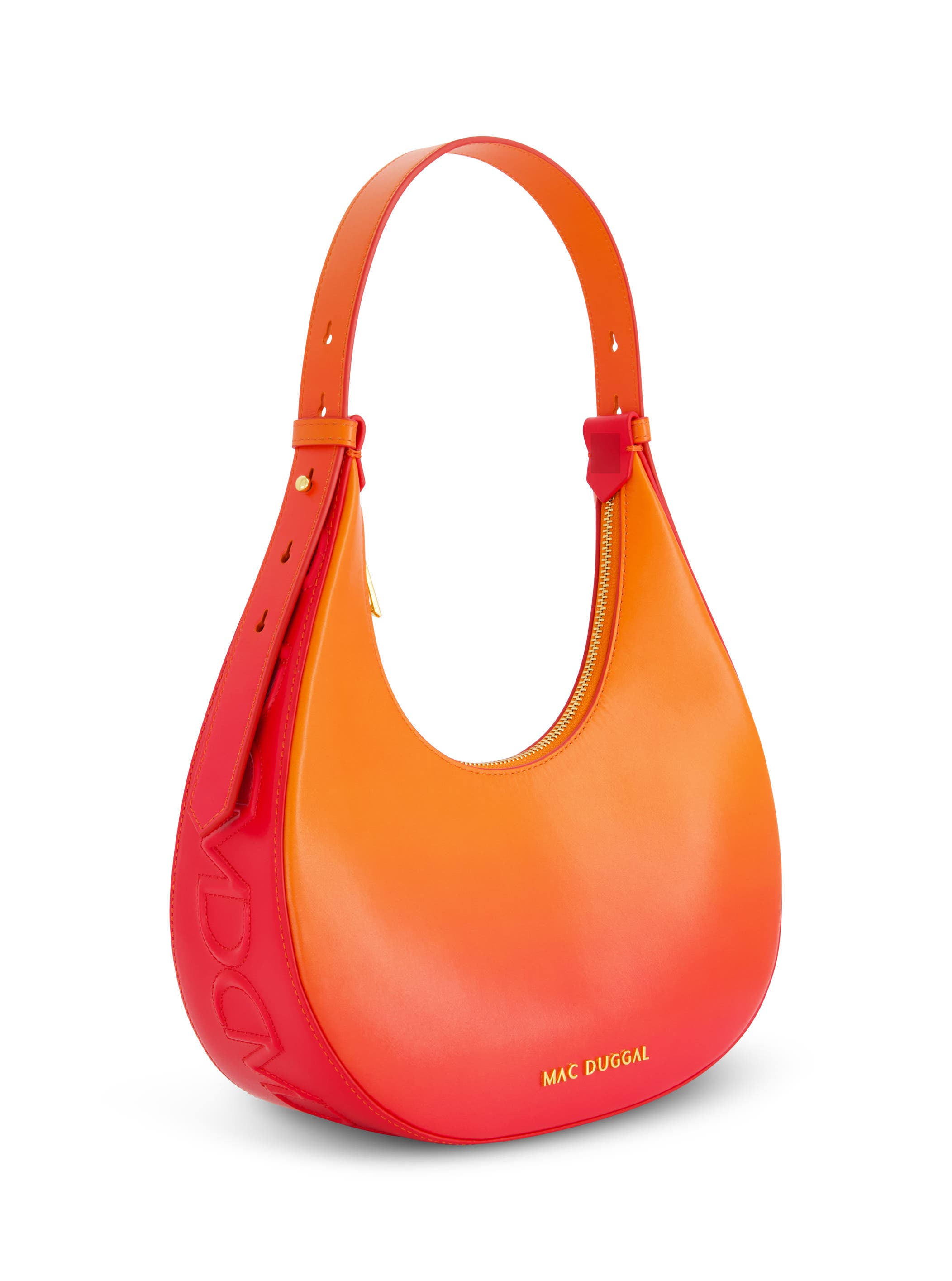 Mac Duggal Ombre Leather Hobo Shoulder Bag, Alternate, color, 