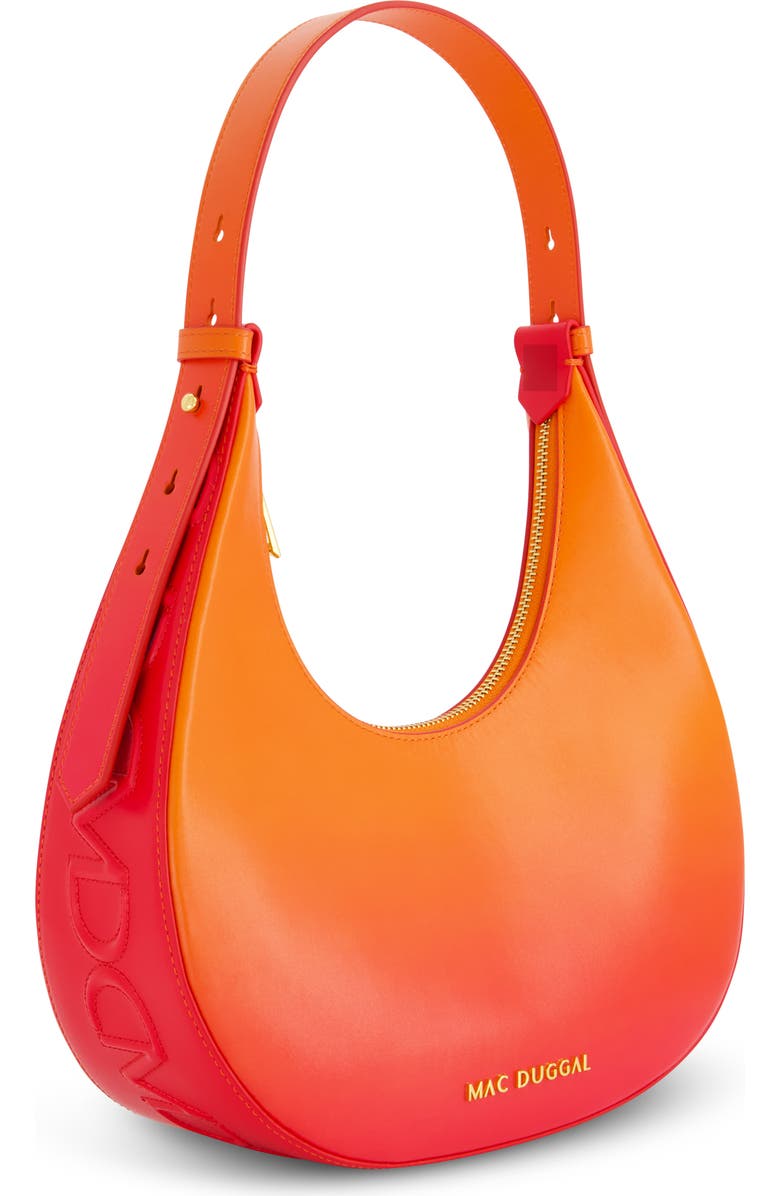 Mac Duggal Ombre Leather Hobo Shoulder Bag, Alternate, color,