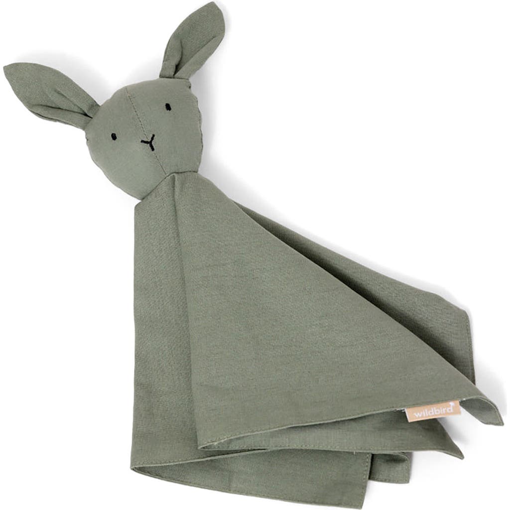 Wildbird Bunny Linen & Cotton Lovey In Green