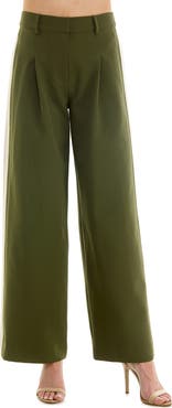 Socialite Wide Leg Side Stripe Pants