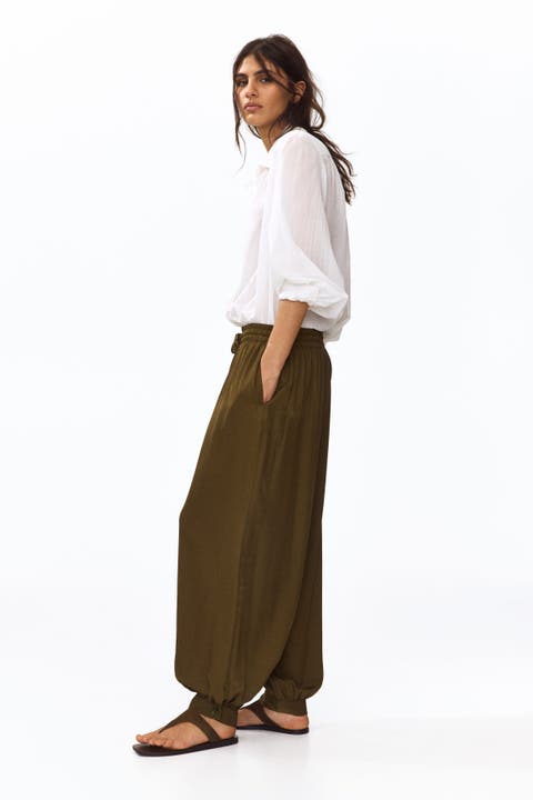 Balloon Drawstring Trousers