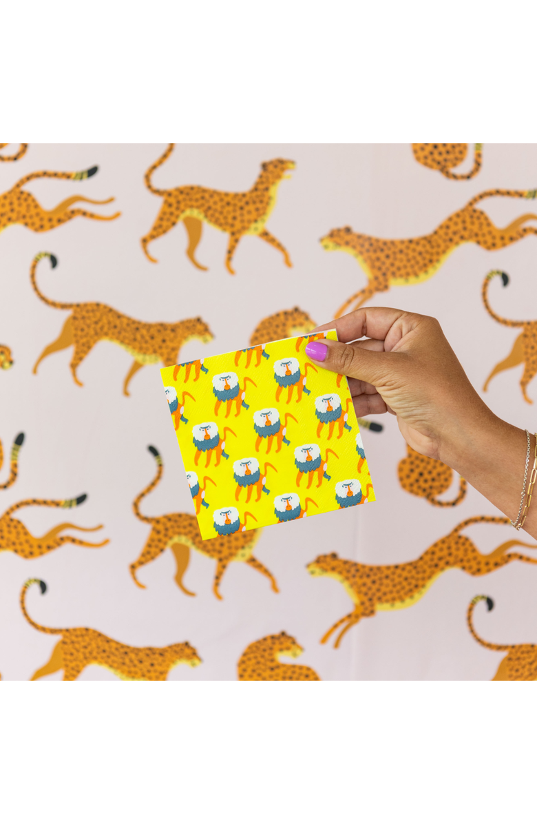 Jollity & Co Jungle Animals  Cocktail Napkins, Alternate, color, Assorted Pre-Pack