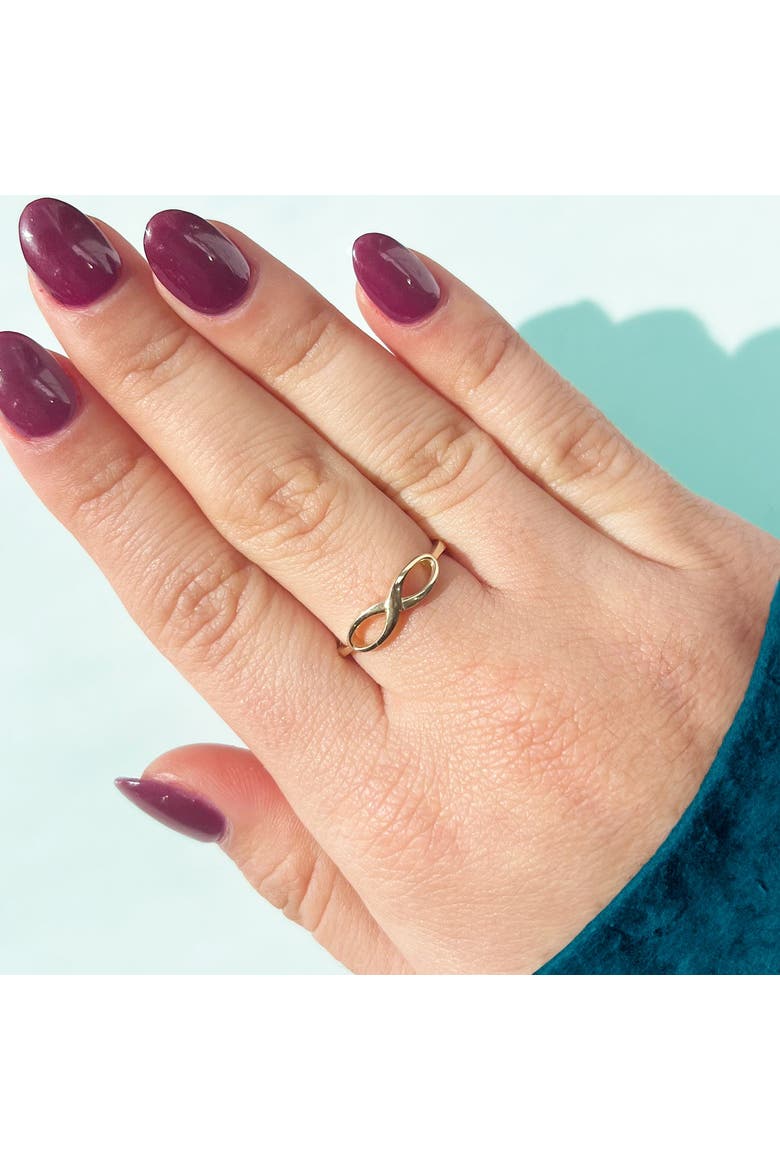 Gold Infinity Ring, Alternate, color, Yellow Gold