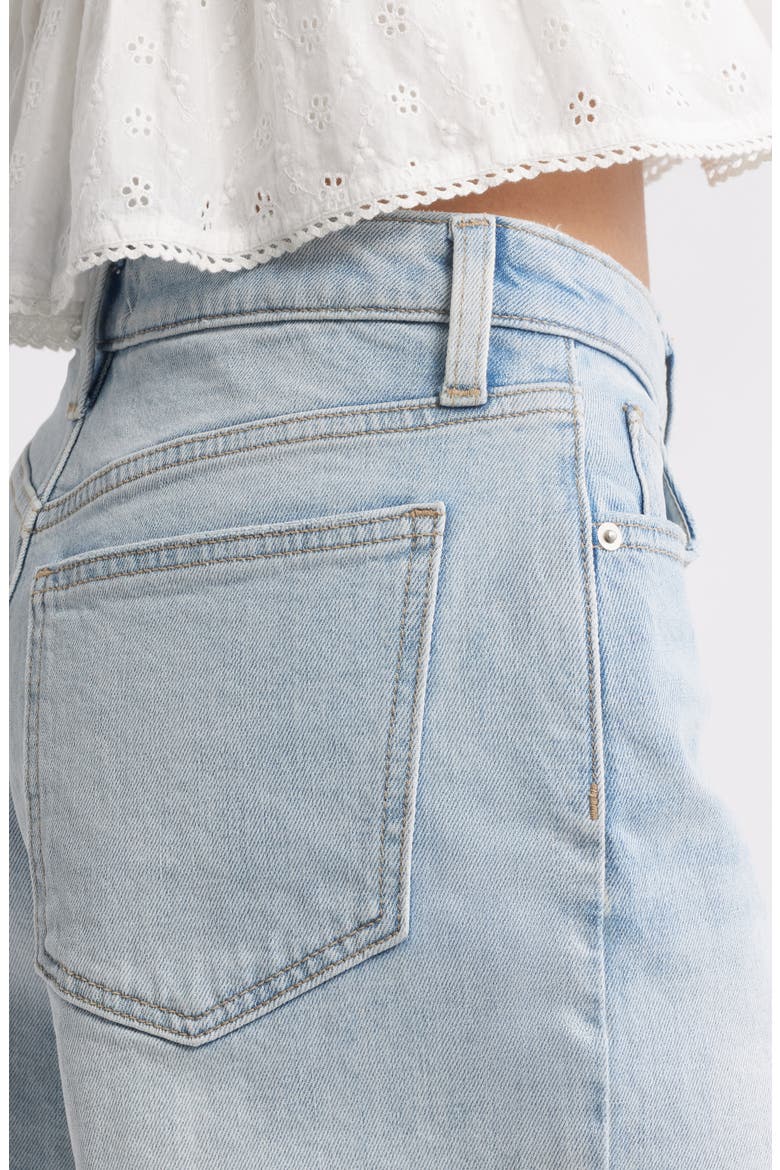 '90s High Waist Cutoff Denim Shorts, Alternate, color, LIGHT ASH