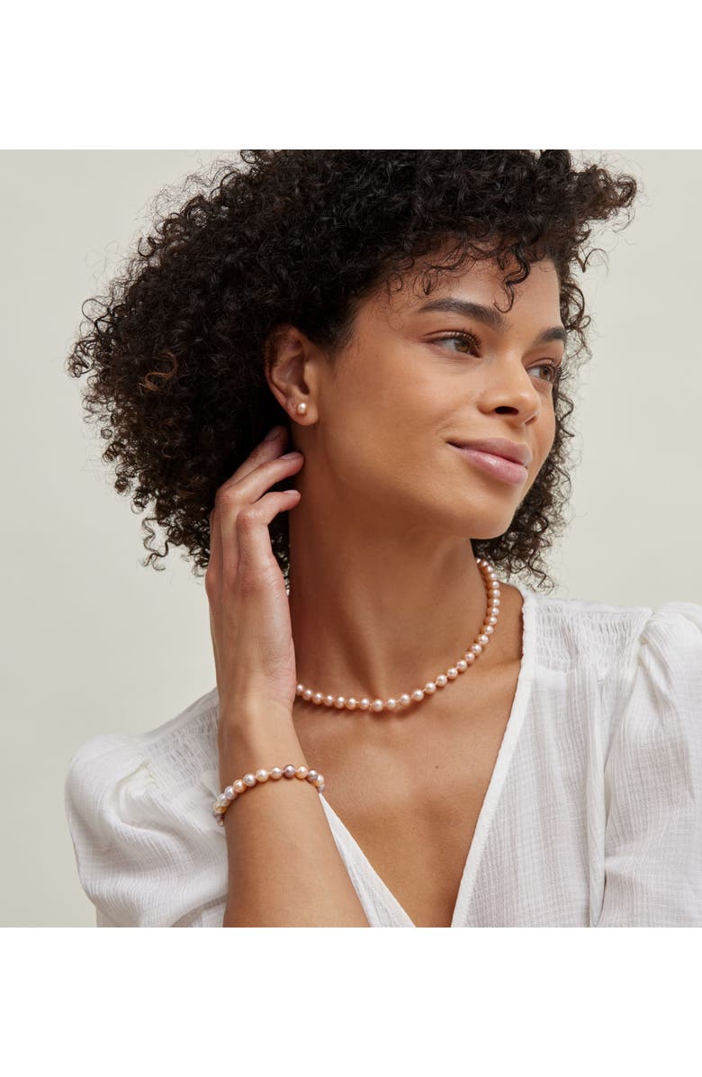The Pearl Source Freshwater Pearl Bracelet 7-7.5mm, Alternate, color, Multi Pearl - Fish Hook