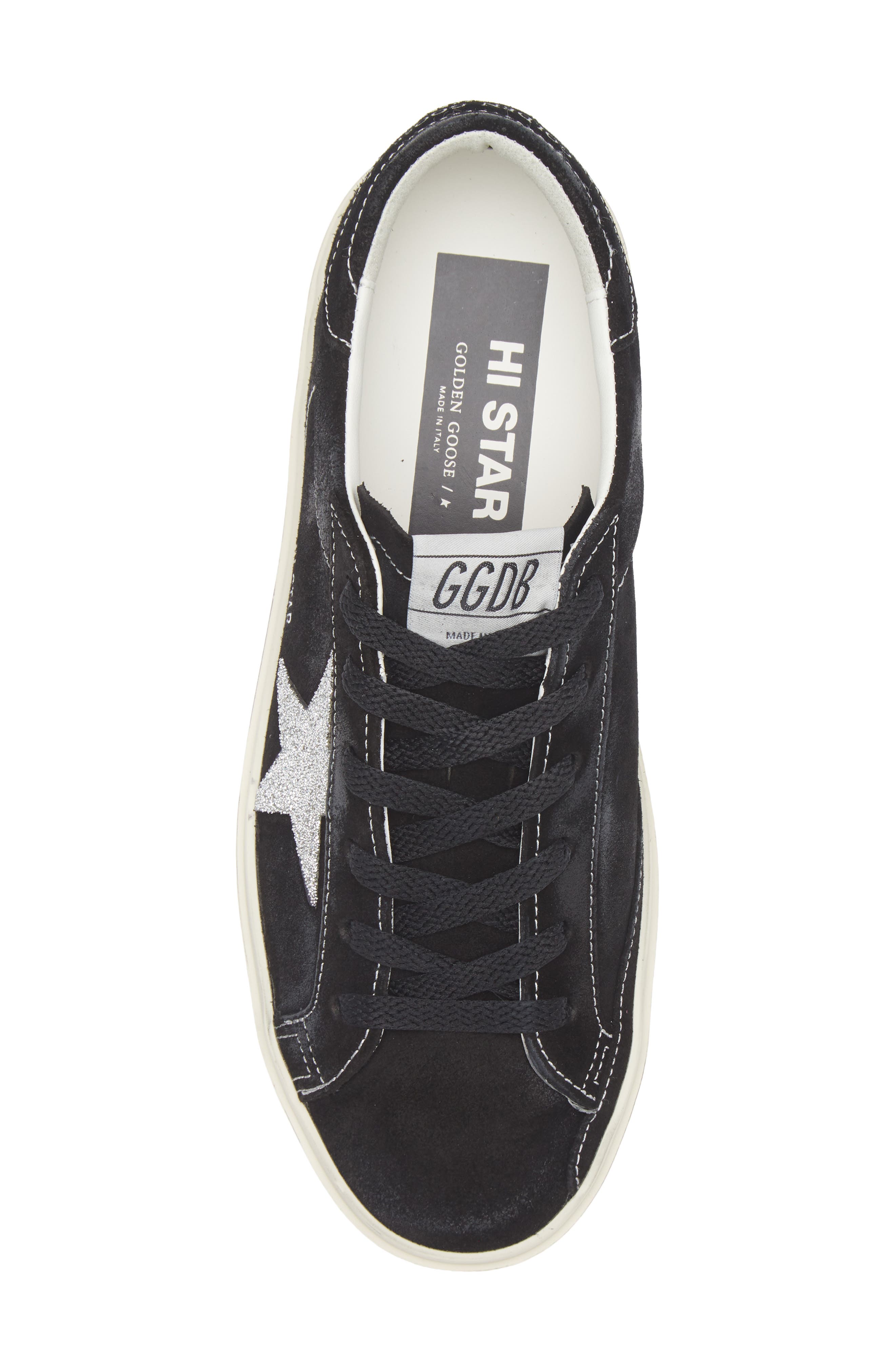Golden Goose Hi Star Sneaker, Alternate, color, Black/ Silver